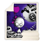 Halloween Throw Blanket Halloween Fleece Blanket for Adult and Kids